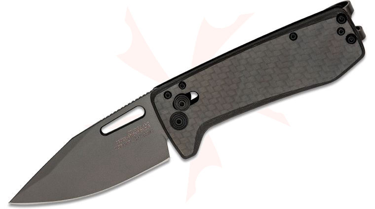 SOG Ultra XR Carbon and Graphite Folding Knife 2.8 inch S35VN Graphite TiNi Blade, Carbon Fiber Handles, Titanium Money Clip