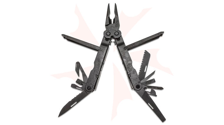 SOG PowerLock EOD w/ V-Cutter Black Oxide Finish Multi-Tool with Nylon Sheath