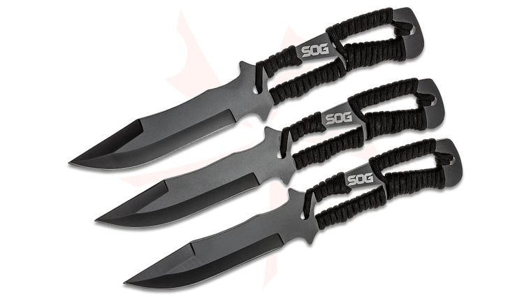 SOG Throwing Knives Set of 3, Nylon Sheath