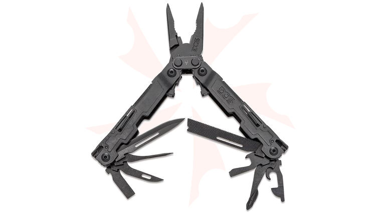 SOG PowerAccess Multi-Tool (Black) with 18 Tools, 5.9 inch Overall