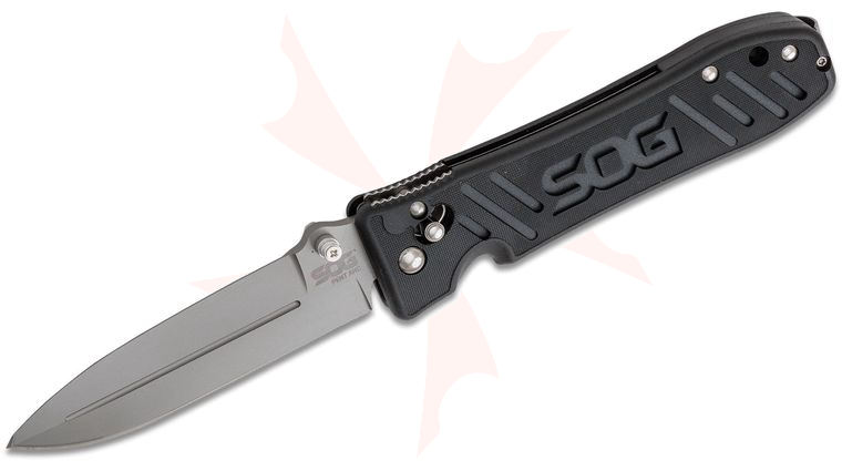 SOG Pent Arc Folding Knife 4 inch Bead Blasted VG10 Blade, GRN Handles