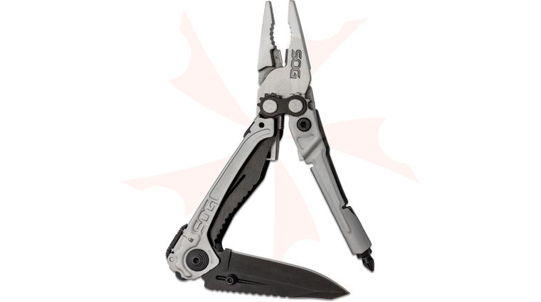 SOG RC1001 Reactor Multi-Tool, 2.5 inch Black Assisted Opening Plain Blade