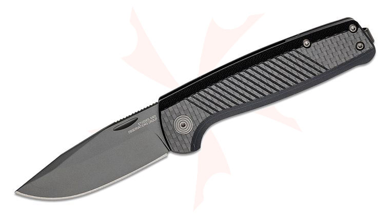 SOG Terminus SJ LTE Carbon and Graphite Slipjoint Folding Knife 2.9 inch TiNi S35VN Clip Point Blade, Black G10 and Carbon Fiber Handles