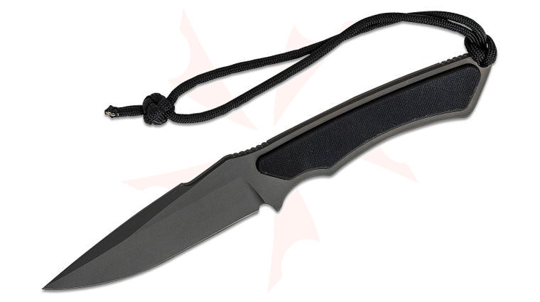 Spartan Blades Phrike Combat Fixed Blade Knife 4.25 inch CPM-MagnaCut Black Drop Point, Black G10 Handles, Black Kydex Sheath
