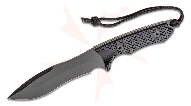 Spartan Blades Ronin Shinto Fixed Blade Knife 5.75 inch S45VN Black PVD Blade, Black Micarta Handles, Black Kydex Sheath