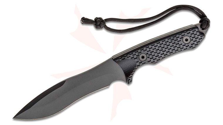 Spartan Blades Ronin Shinto Fixed Blade Knife 5.75 inch S45VN Black PVD Blade, Black Micarta Handles, Black Nylon Sheath