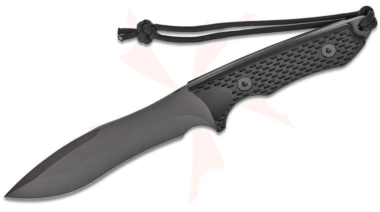 Spartan Blades Ronin Shinto Fixed Blade Knife 5.75 inch S35VN Black PVD Blade, Black Micarta Handles, Coyote Brown Nylon Sheath