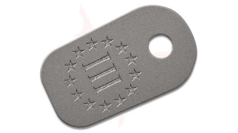Spartan Blades Stonewashed Titanium  inch3 Percenter inch Filler Tab
