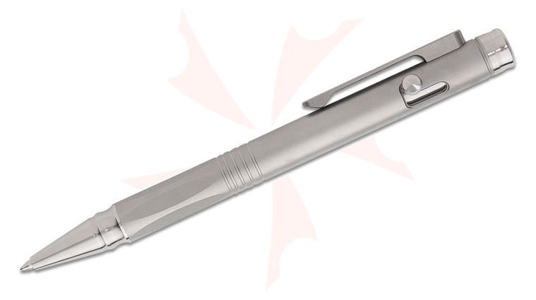 Spartan Blades Grafi Titanium Pen, Bare Satin, 5.25 inch Overall
