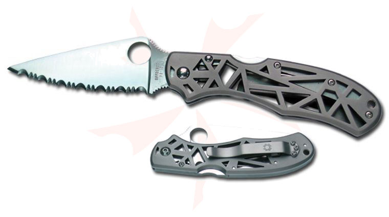 Spyderco Almite R2 Knife w/ 3.5 inch VG 10 Serrated Edge Blade