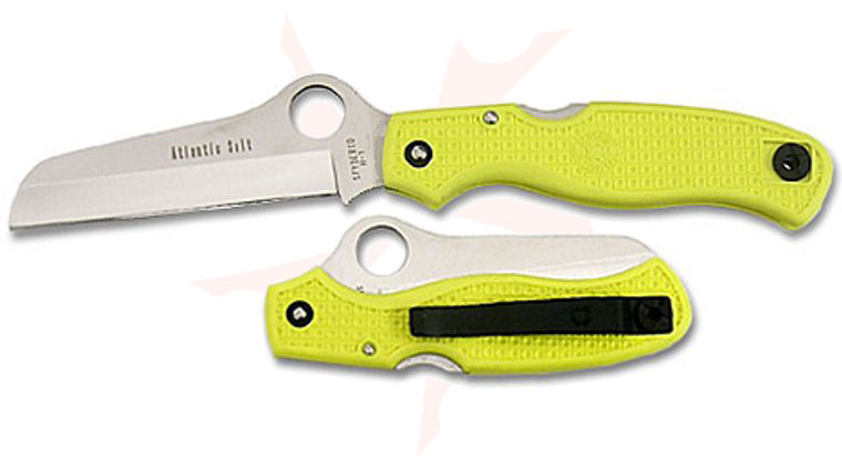 Spyderco Atlantic SALT H1 Stainless 3-3/4 Plain Rescue Blade