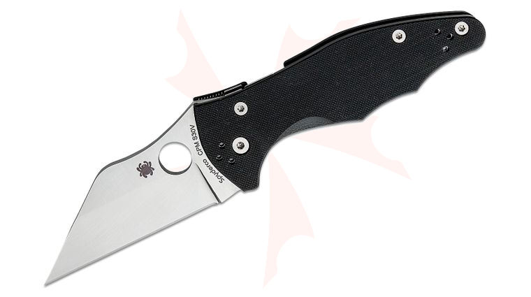 Spyderco Yojimbo 2 Folding Knife 3.2 inch S30V Satin Plain Blade, Black G10 Handles