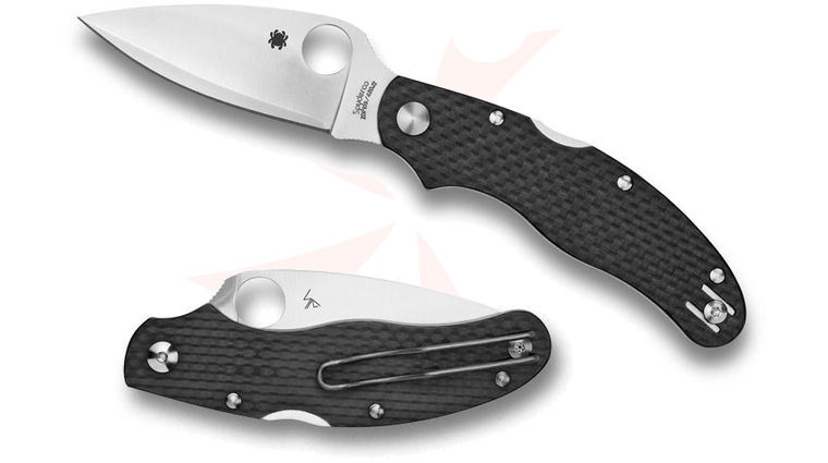 Spyderco C113CFPE Caly 3 Folding Knife 3 inch  ZDP-189/420J2 Plain Blade, Carbon Fiber Handles