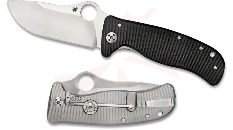 Spyderco C157GTIP LionSpy Folding Knife 3-5/8 inch ELMAX Steel Blade, G10 / Titanium Handles
