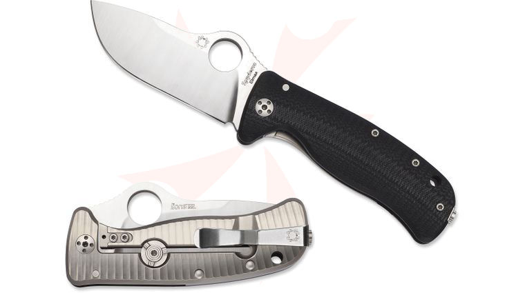 Spyderco C181GTIP Lil' LionSpy Folding Knife 3.12 inch ELMAX Steel Blade, G10 / Titanium Handles