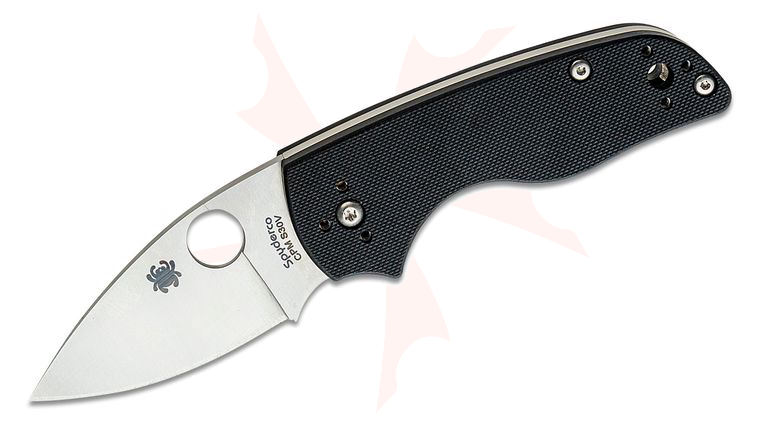 Spyderco Lil' Native SLIPIT Slipjoint Folding Knife 2.42 inch CPM-S30V Satin Plain Blade, Black G10 Handles