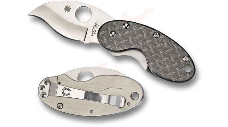 Spyderco C29GFP Cricket Folding Knife 1.89 inch VG10 Blade, Black Nishijin Glass Fiber Handles
