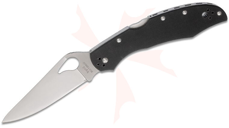 Spyderco Byrd BY03GP2 Cara Cara 2 Folding Knife 3-3/4 inch Plain Flat-Ground Blade, G10 Handles