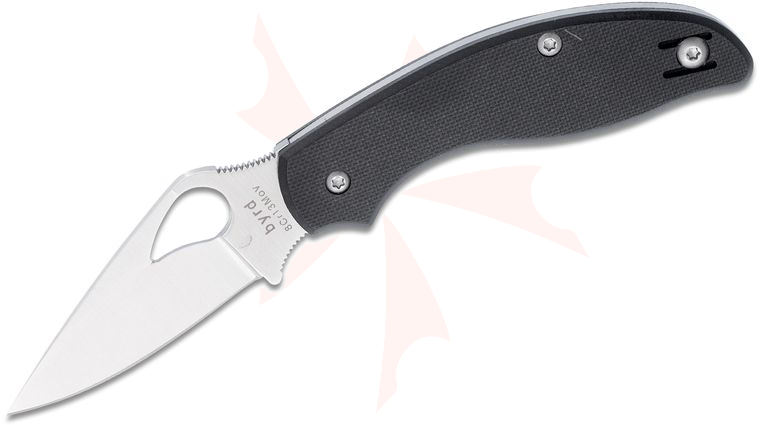 Spyderco byrd BY23GP Tern Folding Knife 2.75 inch Satin Plain Blade, G10 Handles