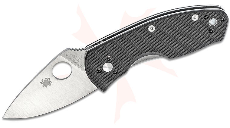 Spyderco Ambitious Folding Knife 2.31 inch Plain Blade, G10 Handles