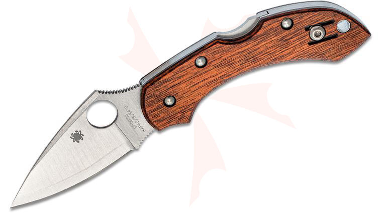 Spyderco Dragonfly 2 Folding Knife 2.29 inch HAP40/SUS410 Satin Plain Blade, Pakkawood Handles, KnifeCenter Exclusive