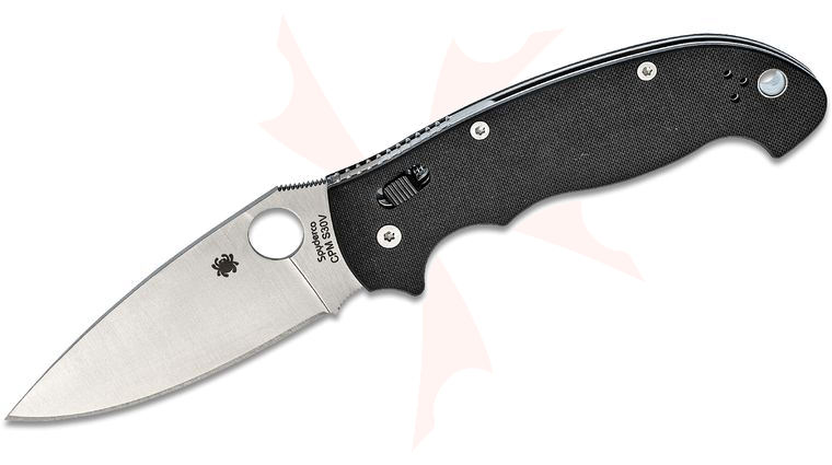 Spyderco Manix 2 XL Folding Knife 3.88 inch S30V Satin Plain Blade, Black G10 Handles