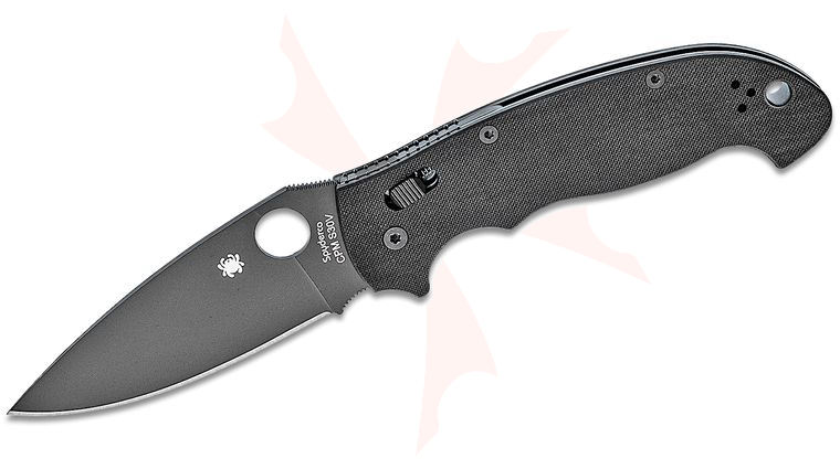 Spyderco Manix 2 XL Folding Knife 3.88 inch S30V Black Plain Blade, Black G10 Handles
