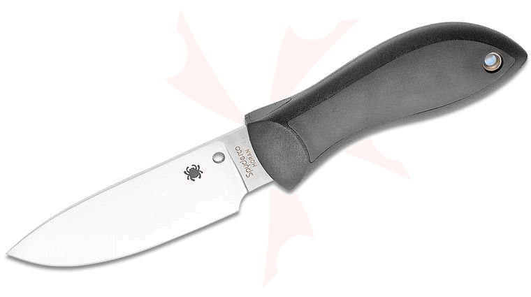 Spyderco Bill Moran 3.875 inch VG10 Satin Drop Point Blade, FRN Handle, Boltaron Sheath