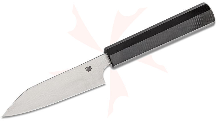Spyderco Murray Carter Wakiita Series Petty Knife 4.52 inch CTS-BD1N Blade, Black G10 Handle