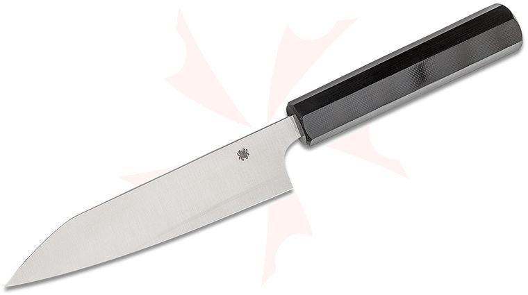Spyderco Murray Carter Wakiita Series Funayuki Knife 6.28 inch CTS-BD1N Blade, Black G10 Handle
