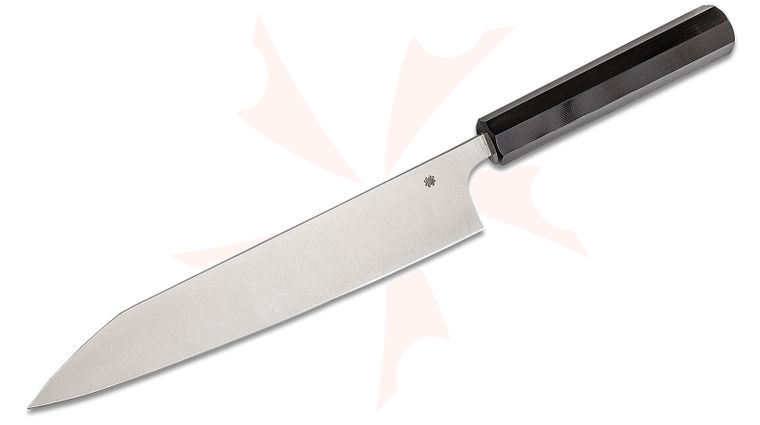 Spyderco Murray Carter Wakiita Series Gyuto Knife 10.08 inch CTS-BD1N Blade, Black G10 Handle