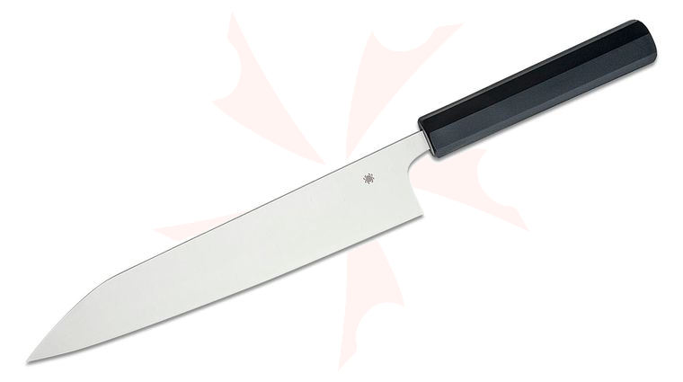 Spyderco Murray Carter Minarai Series Gyuto Knife 10.13 inch CTS-BD1N Blade, Black Polypropylene Handle