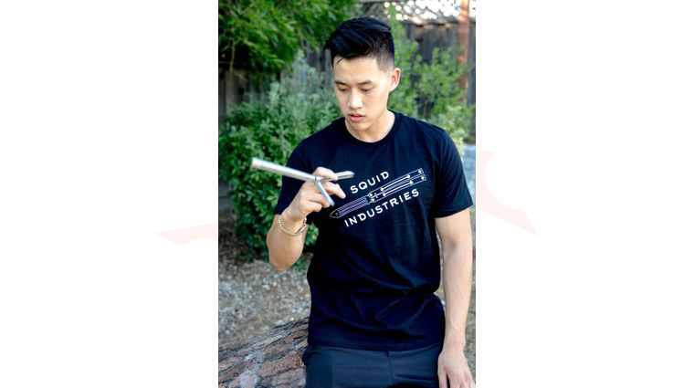 Squid Industries T-Shirt - Black with  Squidtrainer Logo, X-Large