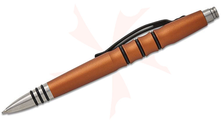 Tuff-Writer Bronco Brown Aluminum Precision Press Tactical Pen