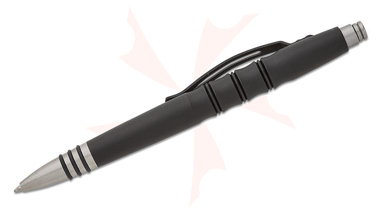 Tuff-Writer Black Aluminum Precision Press Tactical Pen