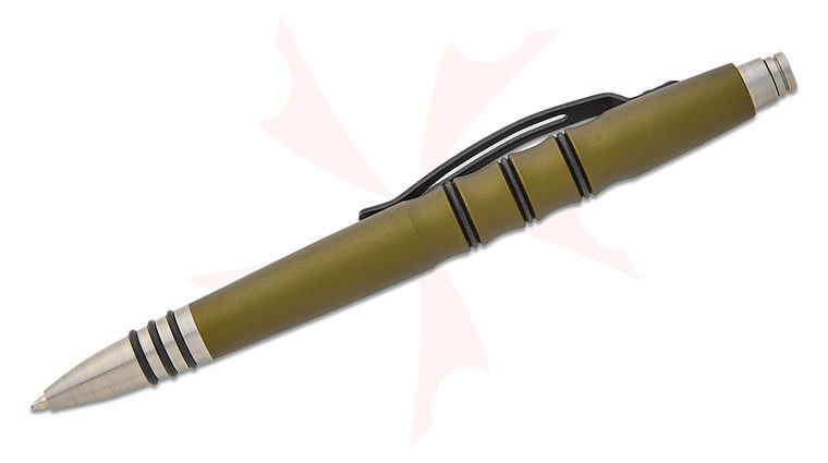 Tuff-Writer OD Green Aluminum Precision Press Tactical Pen