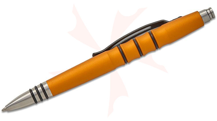 Tuff-Writer Plutonium Orange Aluminum Precision Press Tactical Pen