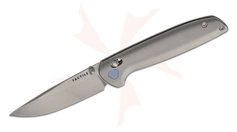 Tactile Knife Co. Richard Rogers Maverick Folding Knife 3.5 inch MagnaCut Drop Point Blade, Machined Titanium Handles