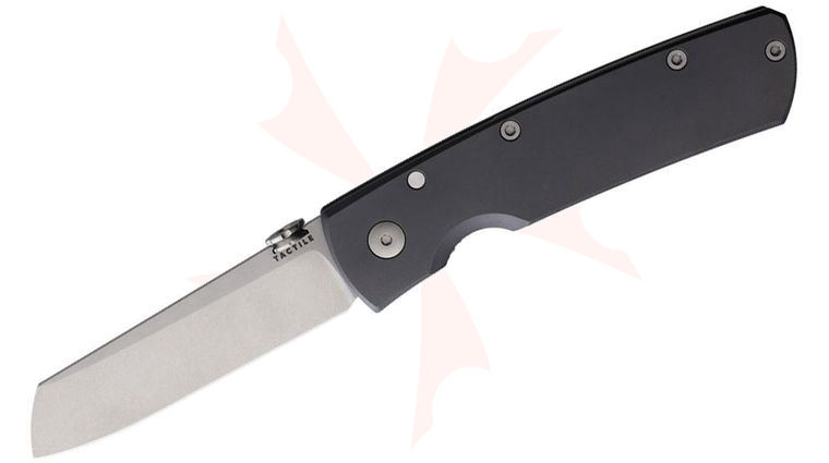 Tactile Knife Co. Bob Terzuola Mariner 2 Insert Liner Lock Folding Knife 2.985 inch CPM-MagnaCut Tumbled Sheepsfoot Blade, Black DLC Titanium Handles