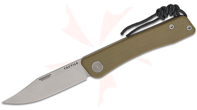 Tactile Knife Co. Limited Release G10 Bexar Slipjoint Folding Knife 2.84 inch MagnaCut Clip Point Blade, Machined Green G10 Handles