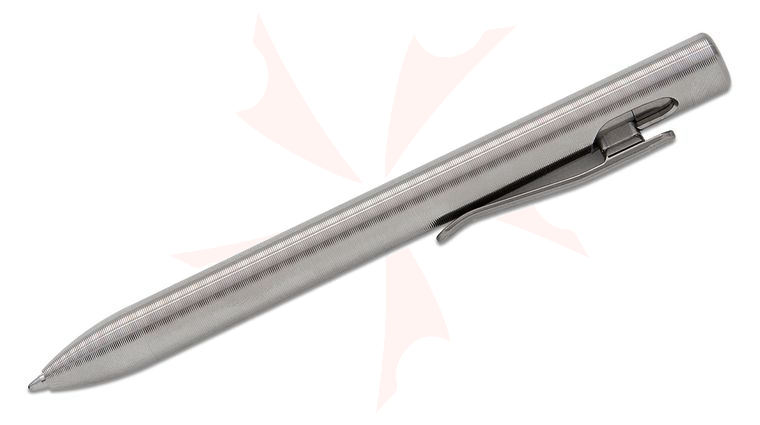 Tactile Turn Machined Titanium Clip Action Pen, Short, 5.1 inch Overall