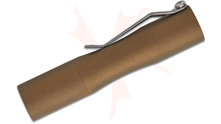 Tactile Turn Apollo EDC Flashlight, Bronze Cerakote Aluminum, 520 Max Lumens