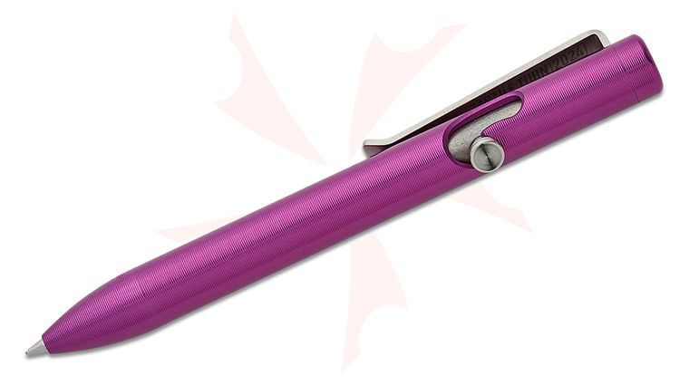 Tactile Turn Purple Aluminum Bolt Action Pen, Mini, 4.4 inch Overall (BAM - Bolt Action Mini)