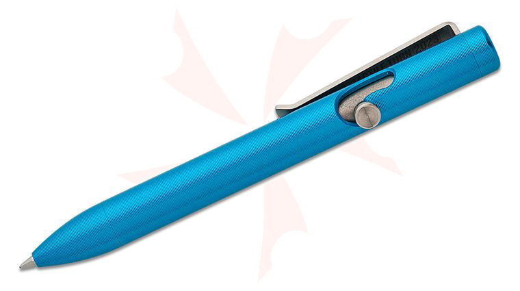 Tactile Turn Turquoise Aluminum Bolt Action Pen, Mini, 4.4 inch Overall (BAM - Bolt Action Mini)