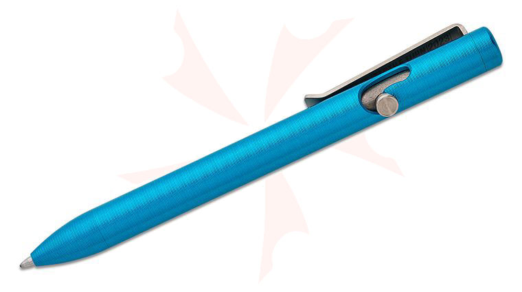 Tactile Turn Turquoise Aluminum Bolt Action Pen, Short, 5.1 inch Overall