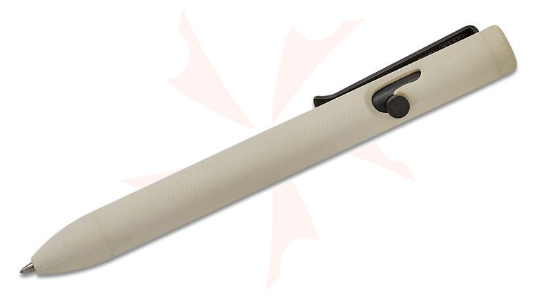 Tactile Turn White G10 Bolt Action Pen, Short, 5.1 inch Overall