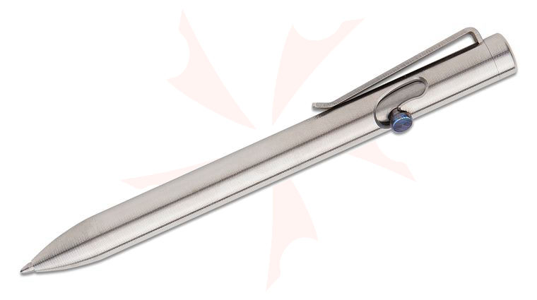 Tactile Turn Titanium Bolt Action Pen, Short, Timascus Bolt, 5.1 inch Overall