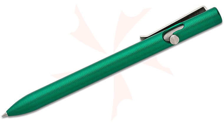 Tactile Turn Green Aluminum Bolt Action Pen, Standard, 5.6 inch Overall
