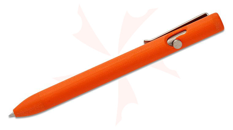 Tactile Turn Orange G10 Bolt Action Pen, Standard, 5.6 inch Overall