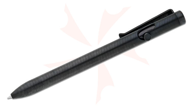 Tactile Turn Black DLC Titanium Bolt Action Pen, Standard, 5.6 inch Overall